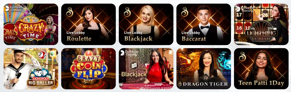 Jeux de casino en direct STONEVEGAS CASINO